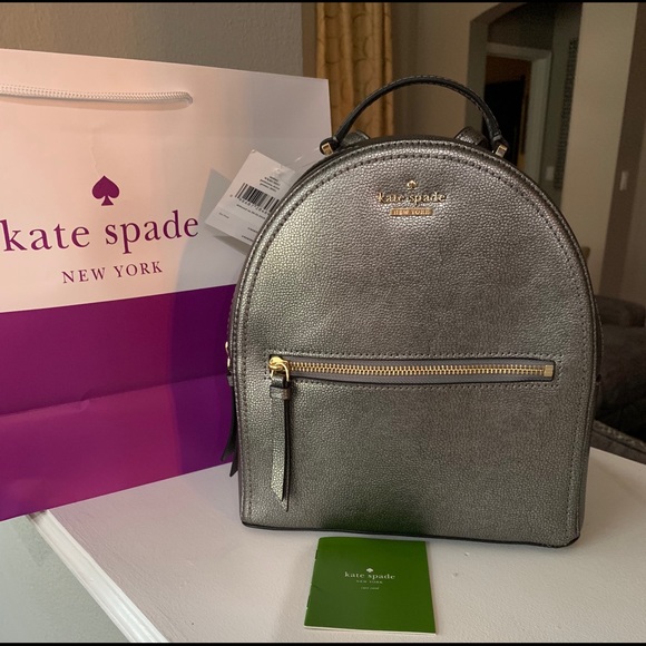 kate spade backpack leather